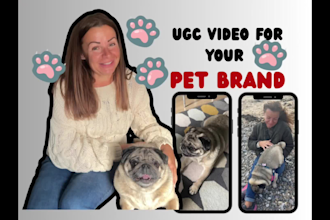 create highly convertible ugc video  for your pet brand