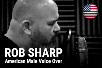 record an american male voice over narration