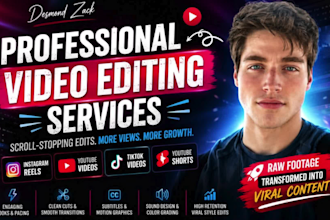 do instagram reels video editing youtube video  editing short form tik tok ads
