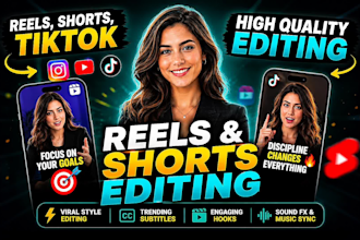 edit viral instagram reels, youtube shorts, tiktok with engaging captions