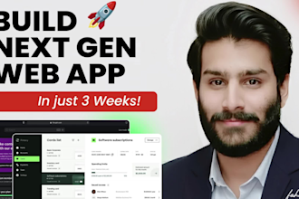 build ai software saas web application as software developer next js developer