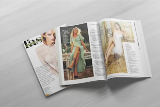 make a realistic magazine and book video