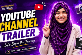create a youtube channel trailer for you