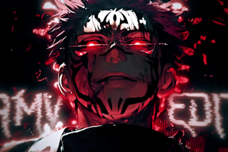 do flashy amv edit and video edits for you