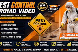 make pest control video or insect control video
