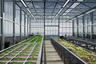 render 3d greenhouse design, tunnel greenhouse, tree house, tiny house