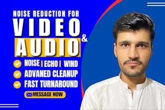 do noise reduction, audio clean up, fix and enhance audio in video
