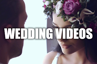 do amazing highlight and full wedding video editing
