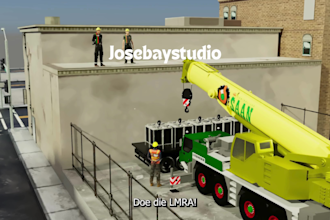 create 3d industrial animation, 3d factory process, cgi 3d product animation