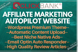create clickbank affiliate website for passive income