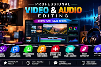do professional audio and video editing with sound effects