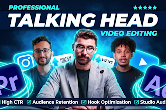 do b2b talking head video editing for creators and founders