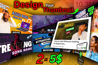 design scroll stopping youtube thumbnail that attract viewers