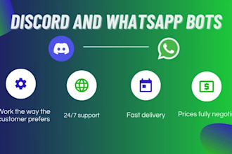 create a discord or whatsapp bot in python