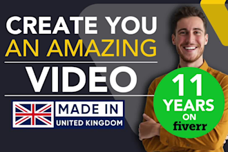 create a video for adverts, social media, products, services, explainer, music