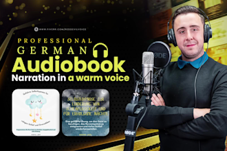 record an audiobook hoerbuch in german in a warm voice