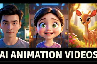 create ai animation story, ai youtube shorts, ai video art, ai tiktok reels