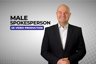 be your english video actor spokesperson presenter