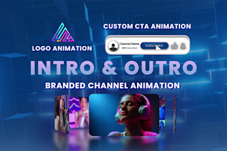 create a youtube intro and outro animation
