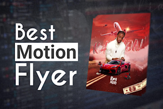 do ai animation motion flyer, motion posters for party, club or event flyer