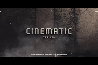make a cinematic trailer, book trailer, or game teaser