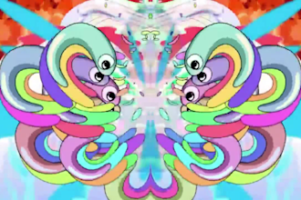 craft a vibrant glitchy and psychedelic lyric video for your song