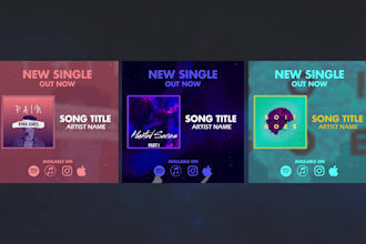 do music promo video for instagram stories and facebook post