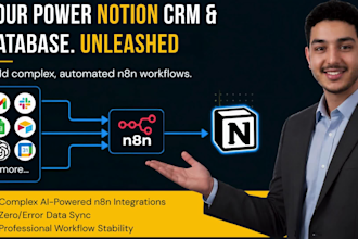 build automated n8n workflows for notion CRM
