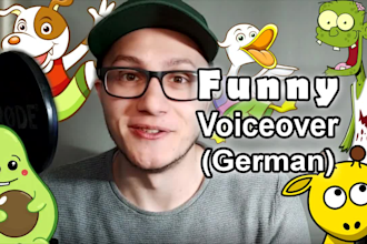 record a funny german voice over