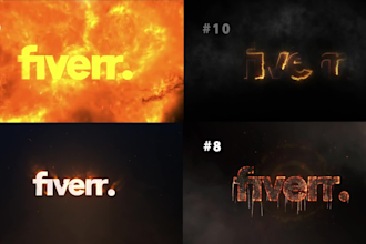 create epic fire logo animation in 12 hours