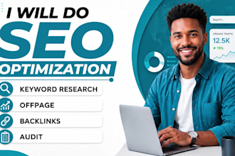 do SEO optimization,keyword research, offpage, backlinks and audit