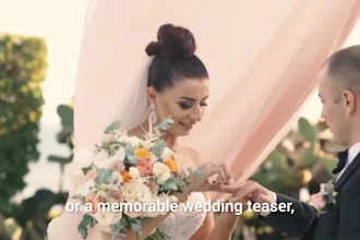 edit cinematic wedding videos and romantic highlights