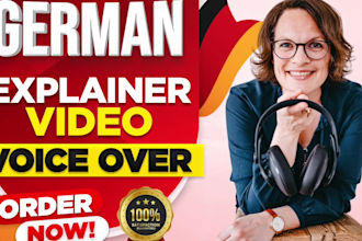 record a professional explaining video voice over