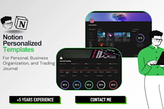 build effective notion templates for trading journal and business