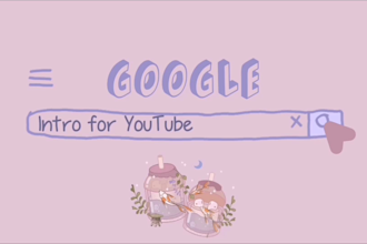 create an intro and outro for youtube with style google aesthetic search