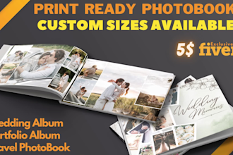 design wedding album, photo book or any photo album
