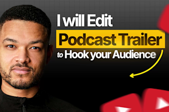 edit your podcast trailer, teaser and talking head video