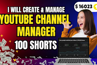 create youtube shorts channel with yt shorts or edite viral shorts
