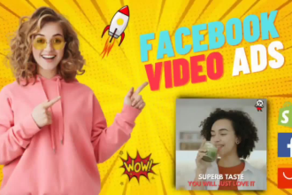 create shopify dropshipping video ads, facebook video ads and tiktok product ads