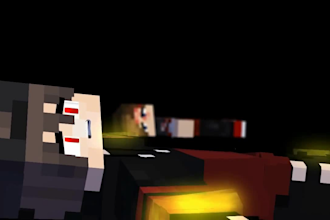 make HD 3d minecraft music video animation for your project