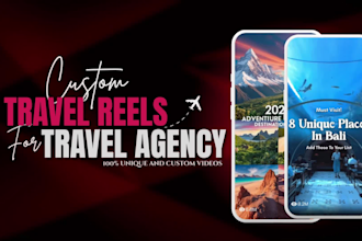 create custom branded travel instagram reels for your travel agency
