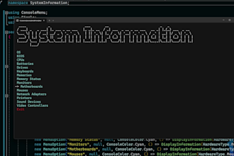 code a c sharp cross platform console application