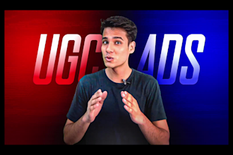 write, produce and edit high CTR spokesperson ugc ads videos