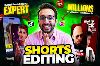 be short video editor, tik tok editor, instagram reels, youtube shorts