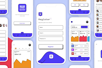 design mobile app uiux for crypto, nfts and blockchain