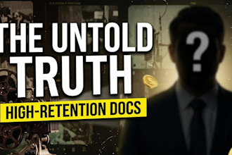 create high retention faceless youtube automation videos in documentary style