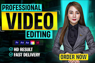 do professional video editing, youtube videos, short clips, motion graphics