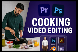 do professional cooking videos editing for youtube