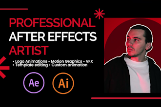 create any after effects animation or edit templates