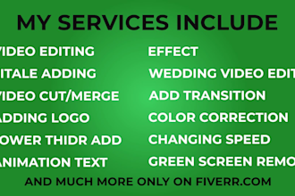 do video editing for youtube, vlogs, and social content